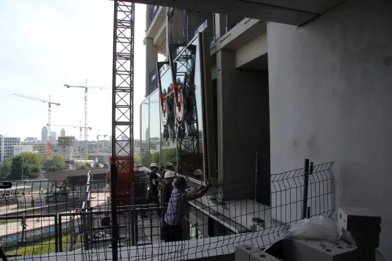 Inzet GBX2 door Rollecate voor glaselementen Van der Valk Zuidas